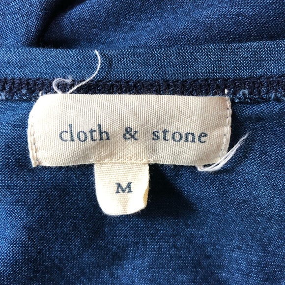 *Anthro Cloth & Stone Top - Blue Dolman Style - M - Picture 5 of 7
